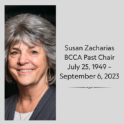 Susan Zacharias Past BCCA Board Chair obituary
